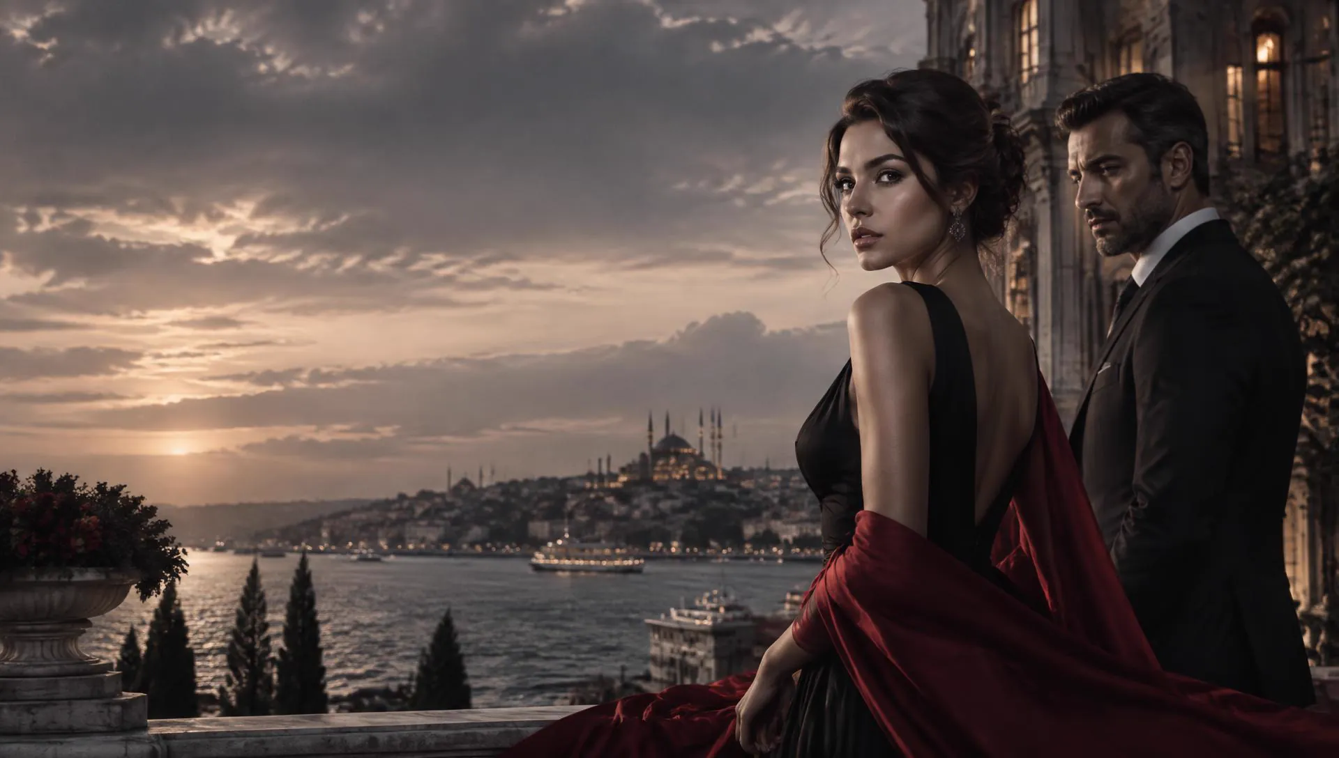 Atmosfera cinematográfica inspirada em dramas turcos